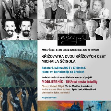 Pozvánka na vernisáž výstavy Křižovatka dvou Křížových cest Michaila Ščigola 1
