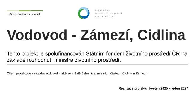 Logo Vodovod - Zámezí, Cidlina