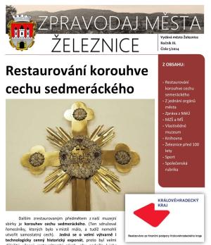 Vyšlo nové číslo městského Zpravodaje 1
