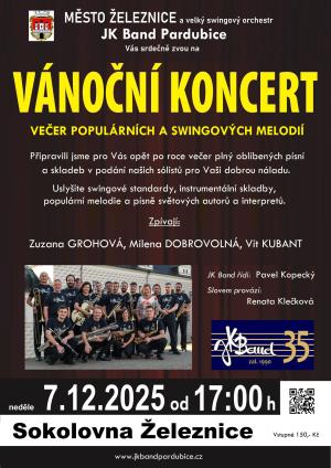 Vánoční koncert s melodiemi orchestru JK Band Pardubice 1