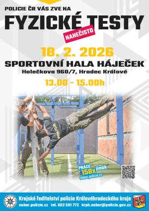 Lákala by vás práce u policie Přijďte si zkusit fyzické testy nanečisto! 1