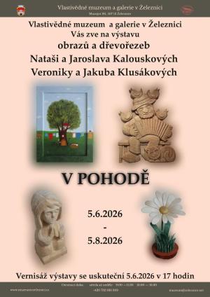 Výstava V POHODĚ představí obrazy a řezby autorů ze Železnice 1