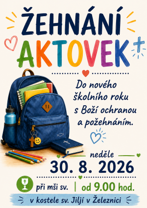 Žehnání aktovek před zahájením do nového školního roku 1